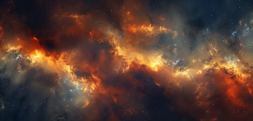 Abstract background Star field in deep space 