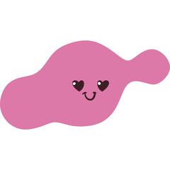 Fototapeta premium Cute Blob Emoji