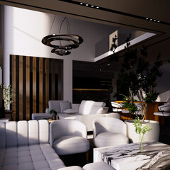 Simulated Living Room Design Visualization