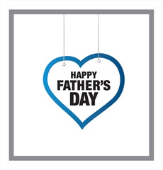 Happy Father's Day, vector illustration layout design