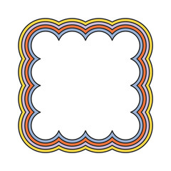 Border frame with groovy style