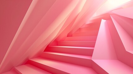 Obraz premium Abstract Pink Geometric Background - Abstract Background