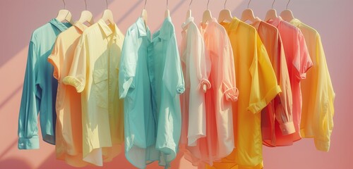 comfortable, soft, vibrant color wardrobe clothing collection for summer