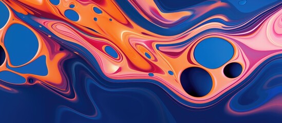 Abstract jointed liquid texture pattern