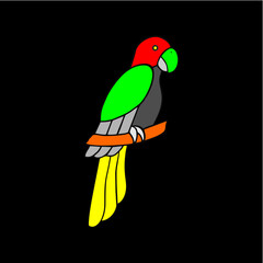 parrot on a branch