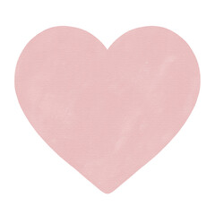 Watercolor Cute adorable joyful love pink heart