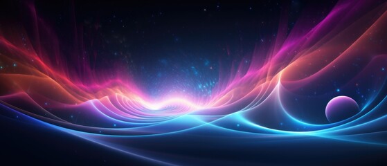 abstract background with glowing lines