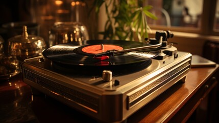Vintage vinyl and music nostalgia, sounds of the past