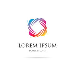 Abstract colorful corporate logo design