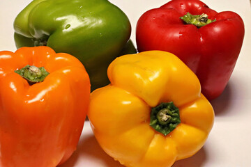 red and yellow bell peppers