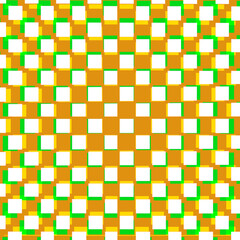 Square abstract vector pattern design - checker abstract background - green and yellow