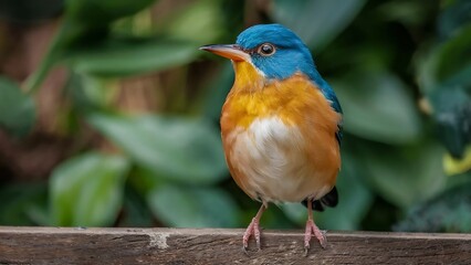 Follow bird beneath canopy tropical paradise whose feathers equal vibrant blossoms far-off flowers. flits among the trees, plumage,  symphony pinks, oranges, and purples, creates a spectacle color.