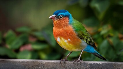 Follow bird beneath canopy tropical paradise whose feathers equal vibrant blossoms far-off flowers. flits among the trees, plumage,  symphony pinks, oranges, and purples, creates a spectacle color.