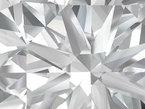 Realistic diamond texture close up, 3D illustration. (high resolution 3D image) © boykung