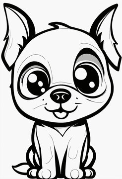 cartoon puppy drawing