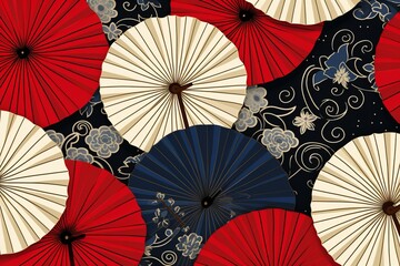 Immerse yourself in the cultural richness of China with a seamless pattern background, featuring elements like traditional, Generative AI