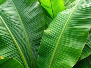 green leaves background generative ai