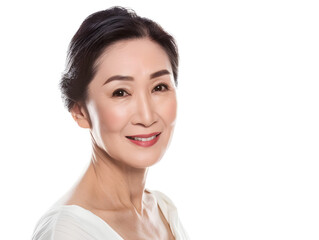 生き生きとした美しさを兼ね備えた50代日本人女性のポートレート