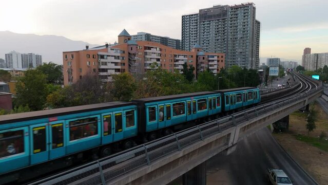 Metro Santiago Chile Subway Underground trail