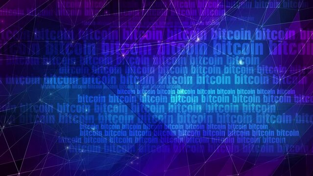 Crypto currency and bitcoin cryptocurrency connected lines modern digital finance concept going up with virtual assets and low risks