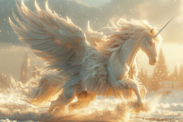 winged horse illustration