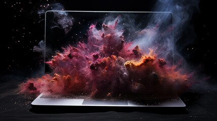 Laptop made of stardust