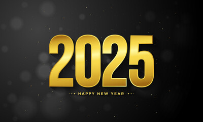 2025 happy new year background design.
