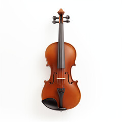Fototapeta na wymiar violin (musical instrument) isolated on white background