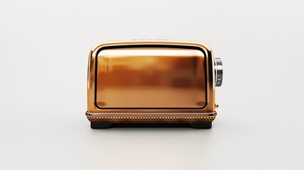 An electric toaster isolated on a white background, ready to toast your morning bread to perfection.