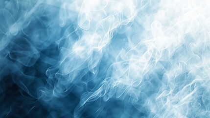 Soccer ball wrapped in pale flame and smoke drawn in ,
Blue colored smoke abstract lighting on a black background. Background from the smoke of vape
 - obrazy, fototapety, plakaty