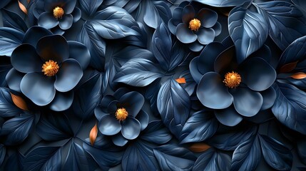 Stunning Hyperrealistic Blue Magnolia Flowers, To provide a visually striking and high-quality...