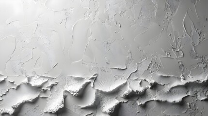 Abstract Black and White Wall with Paint in Surreal 3D Landscapes