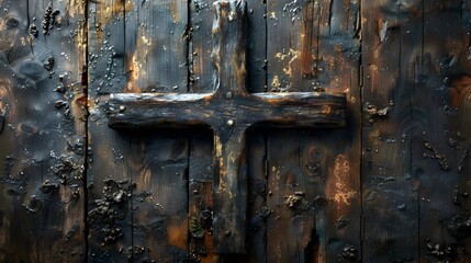 Christianity Background with Religious Symbols