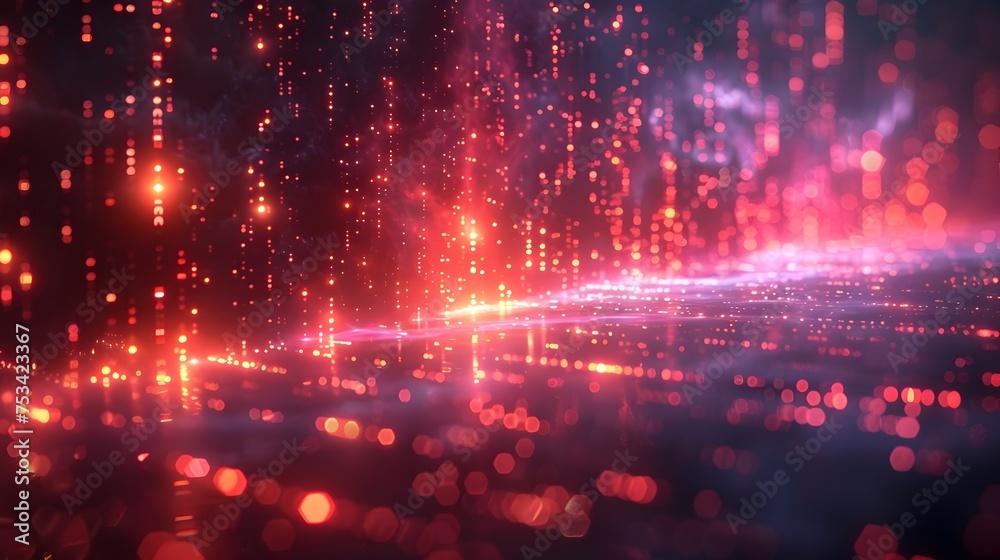 Aufkleber Abstract Technology Background with Digital Pattern
