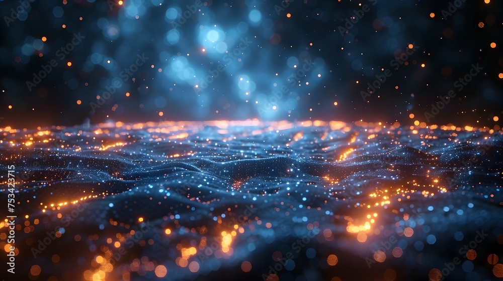 Aufkleber abstract technology background with digital design