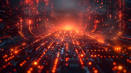 Abstract Digital Technology Background