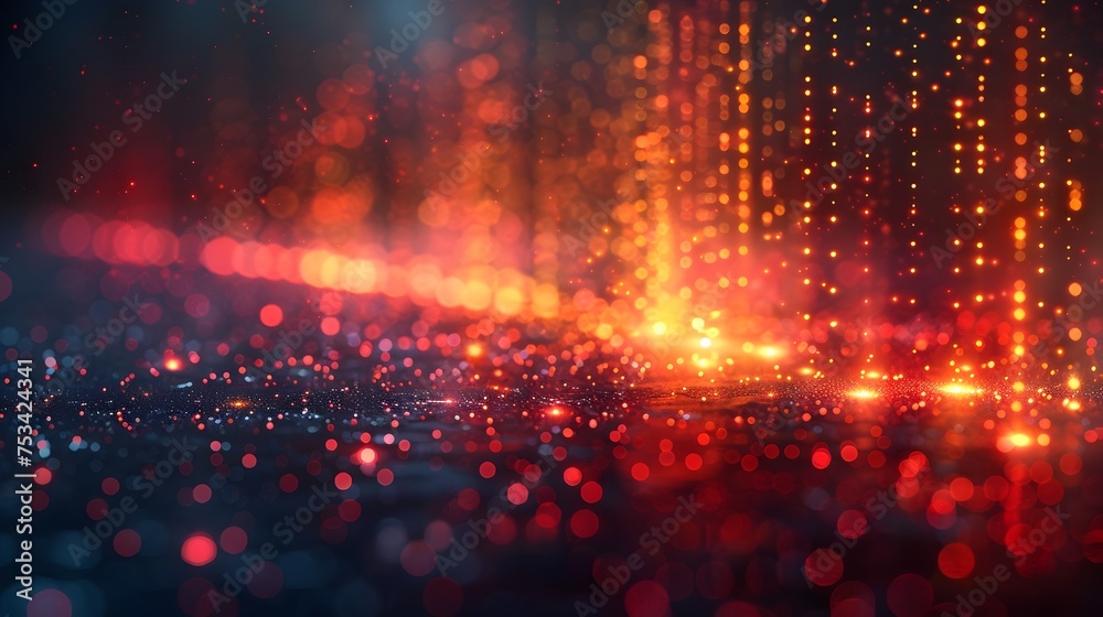 Aufkleber Abstract Technology Background with Digital Elements