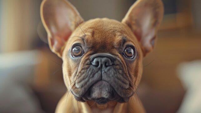 Confused French Bulldog Dog Cat Headband, Desktop Wallpaper Backgrounds, Background HD For Designer