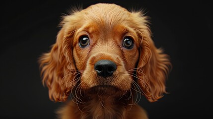 Cute Adorable Purebred Dog English Cocker, Desktop Wallpaper Backgrounds, Background HD For Designer