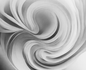 Abstract gradient structure with infinite depth and complexity in light gray