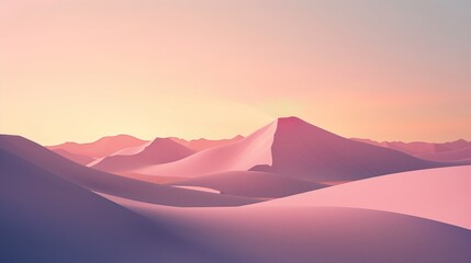Fototapeta na wymiar Subdued 4K HD design with a minimalist approach, showcasing gentle gradients and simple shapes for a calming and elegant desktop background.