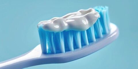 toothbrush with toothpaste isolated, dental hygiene 