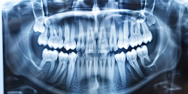 x ray image of human teeth, dental xray 