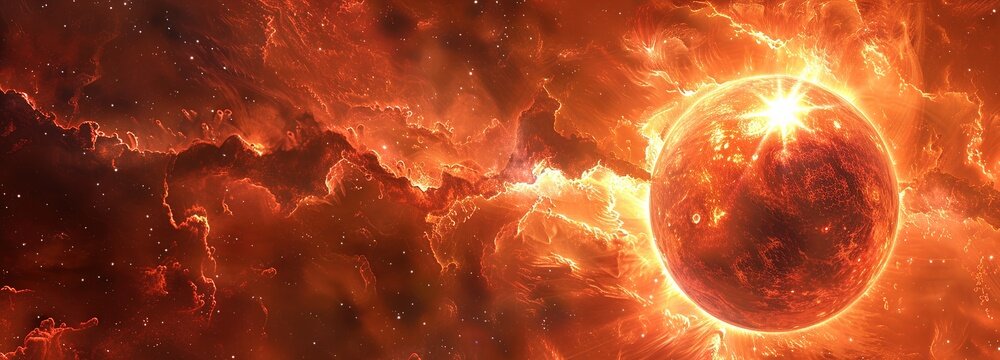 The Luminous Transition of Red Giants, Casting Soft, Warm Light Across the Universe in Their Celestial Twilight.