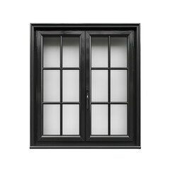 window transparent background png isolated on white background