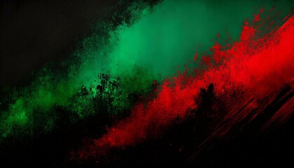 abstract background, modern brushed three colors, red, black, green illustration, PPP, PPP flag, pakistan people's party, Ai Generate  - obrazy, fototapety, plakaty