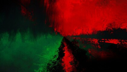 modern brushed three colors, red, black, green illustration, abstract, abstract background, modern brushed three colors, red, black, green illustration, PPP, PPP flag, pakistan people's party, Ai Gene - obrazy, fototapety, plakaty