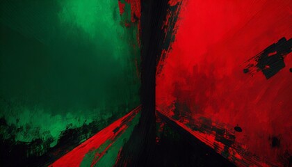 grunge background with effect, modern brushed three colors, red, black, green illustration, abstract background, modern brushed three colors, red, black, green illustration, PPP, PPP flag, Ai Generate