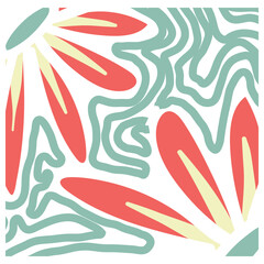 Abstract Groovy Flower