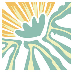 Abstract Groovy Flower